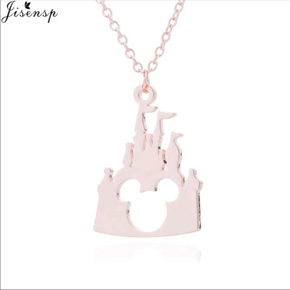 Brand New Mickey Mouse Disney Castle Necklace - Picture 2 of 6